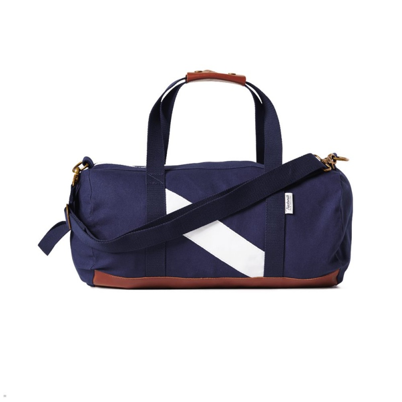 Tracksmith Club Duffel Bags Navy NZ | 65304CEXW