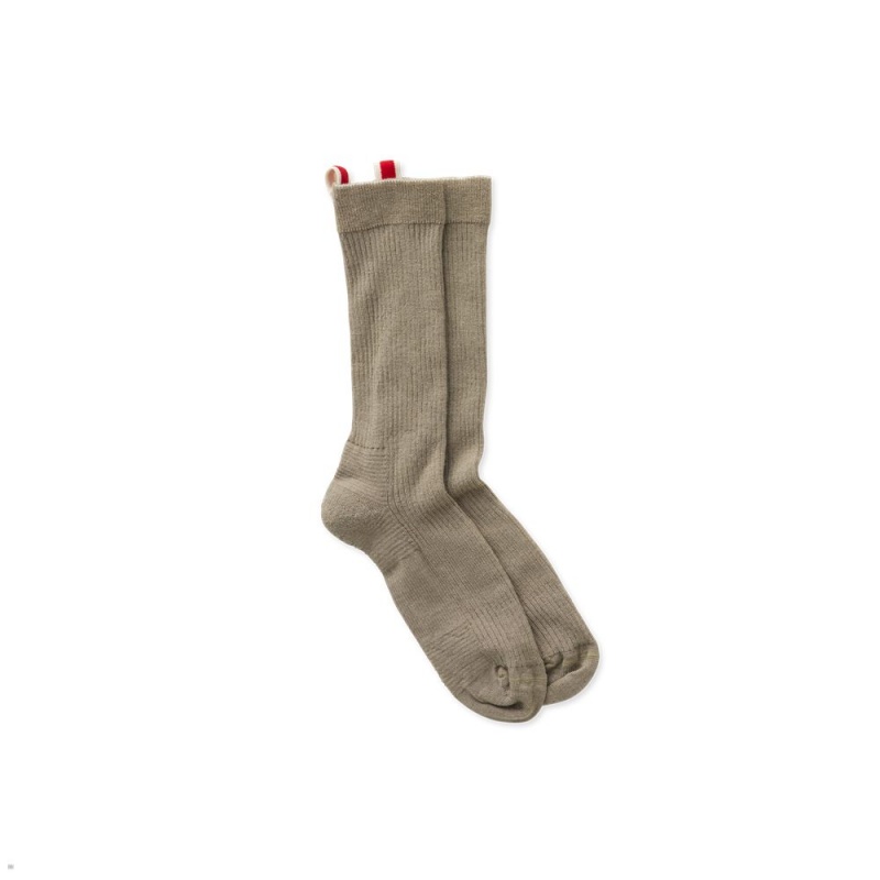 Tracksmith Daily Crew Sock Driftwood NZ | 07869ZPKD