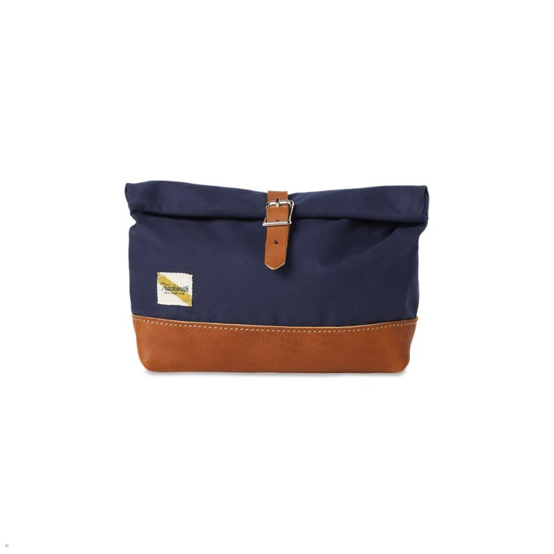 Tracksmith Dopp Kit Bags Navy NZ | 34658VQUZ