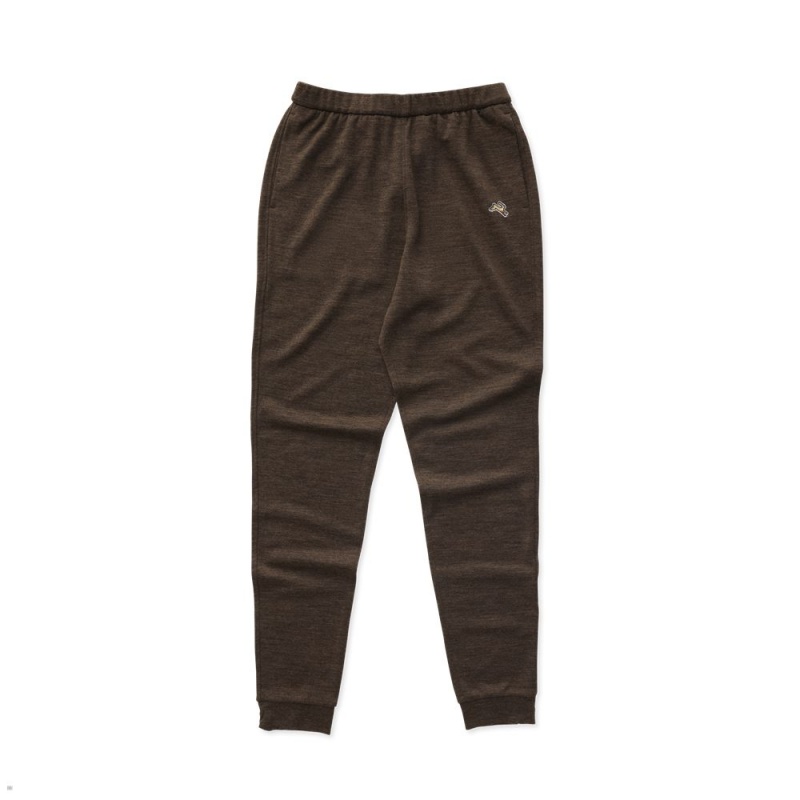 Tracksmith Downeaster Women\'s Pants Coffee Heather NZ | 02143MUJI