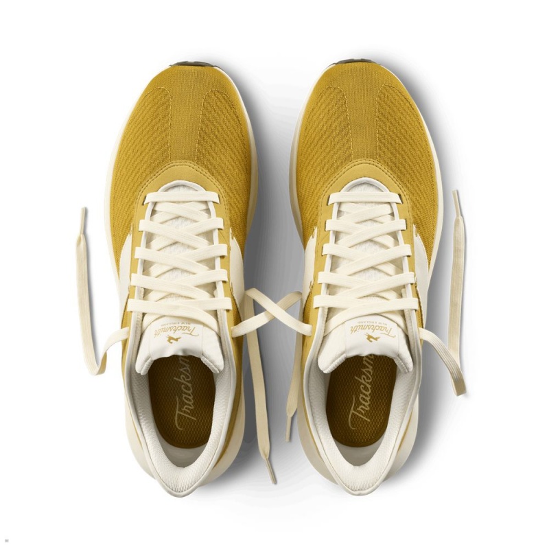 Tracksmith Eliot Runner Men's Shoes Gold/Ivory NZ | 18670QXOC