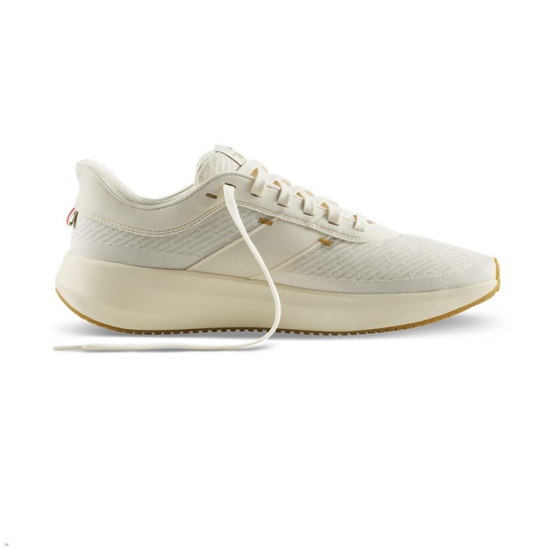 Tracksmith Eliot Runner Men's Shoes Ivory/Ivory NZ | 28395GIFP