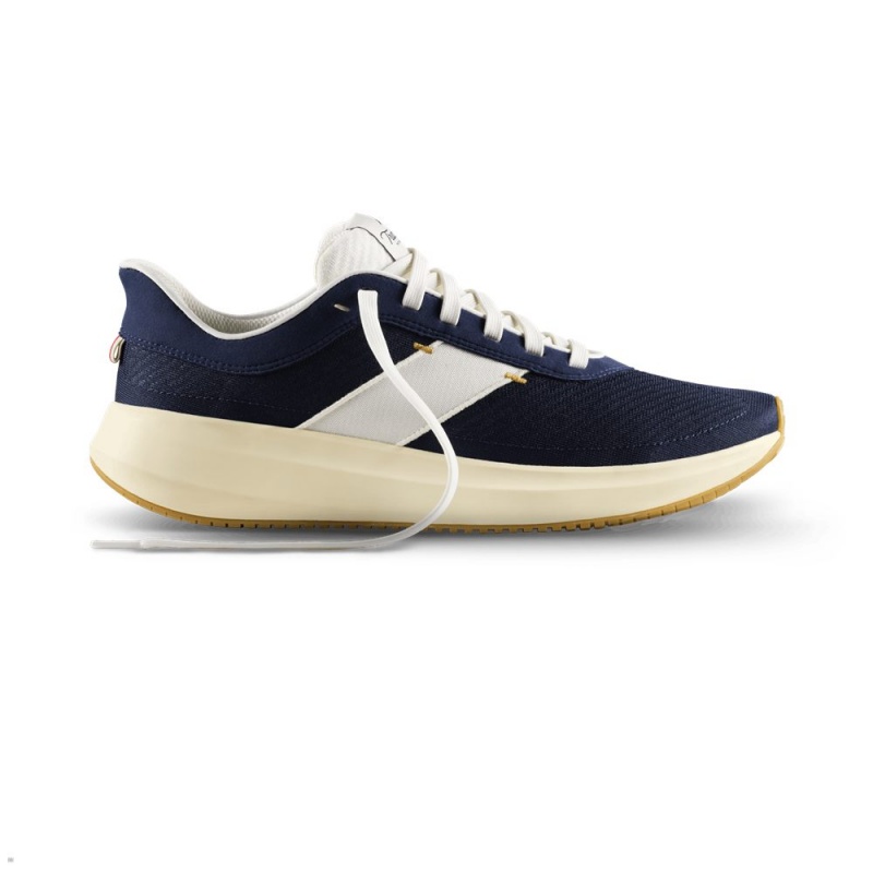 Tracksmith Eliot Runner Men's Shoes Navy/White NZ | 91628BKJH