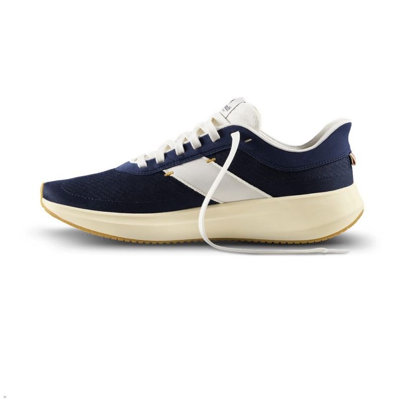 Tracksmith Eliot Runner Men's Shoes Navy/White NZ | 91628BKJH