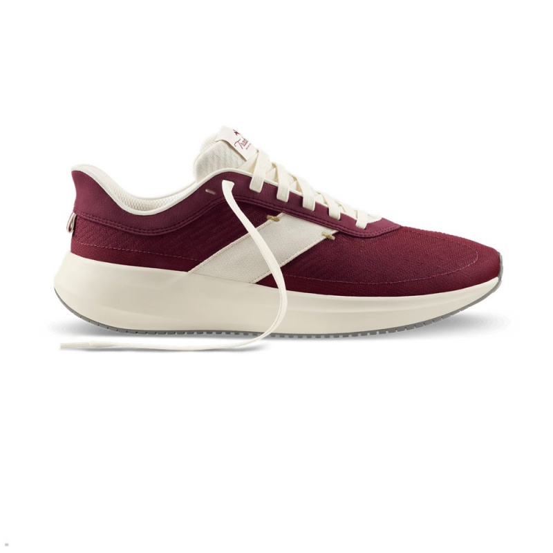 Tracksmith Eliot Runner Men's Shoes Wine/Ivory NZ | 14753DIZJ