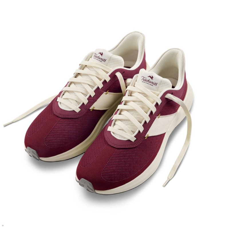 Tracksmith Eliot Runner Women\'s Shoes Wine/Ivory NZ | 31926SAWO