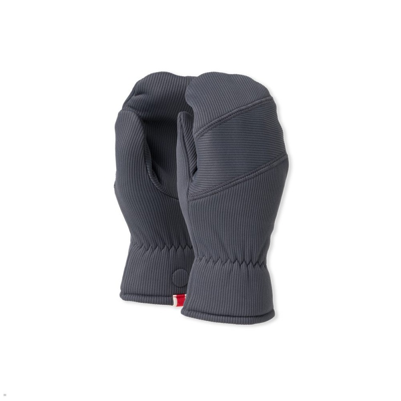 Tracksmith Fens Mittens Gloves Ebony NZ | 30175CTZJ