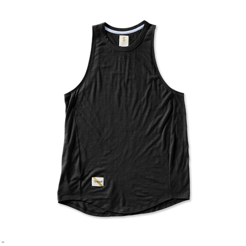 Tracksmith Harrier Women\'s Tank Black NZ | 05839GMAP