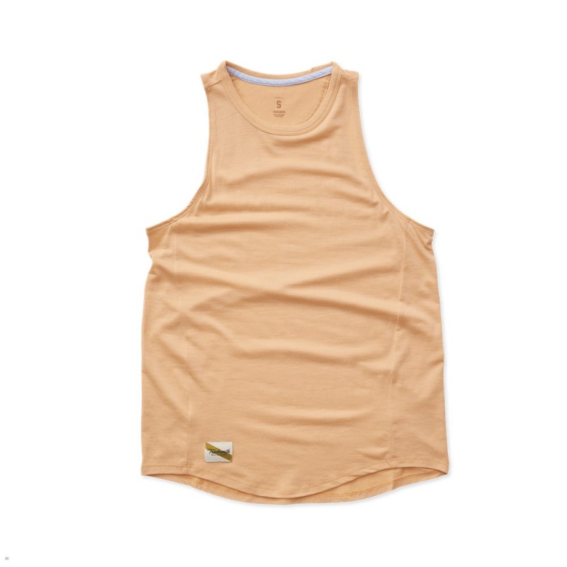 Tracksmith Harrier Women\'s Tank Peach NZ | 01378WCQD