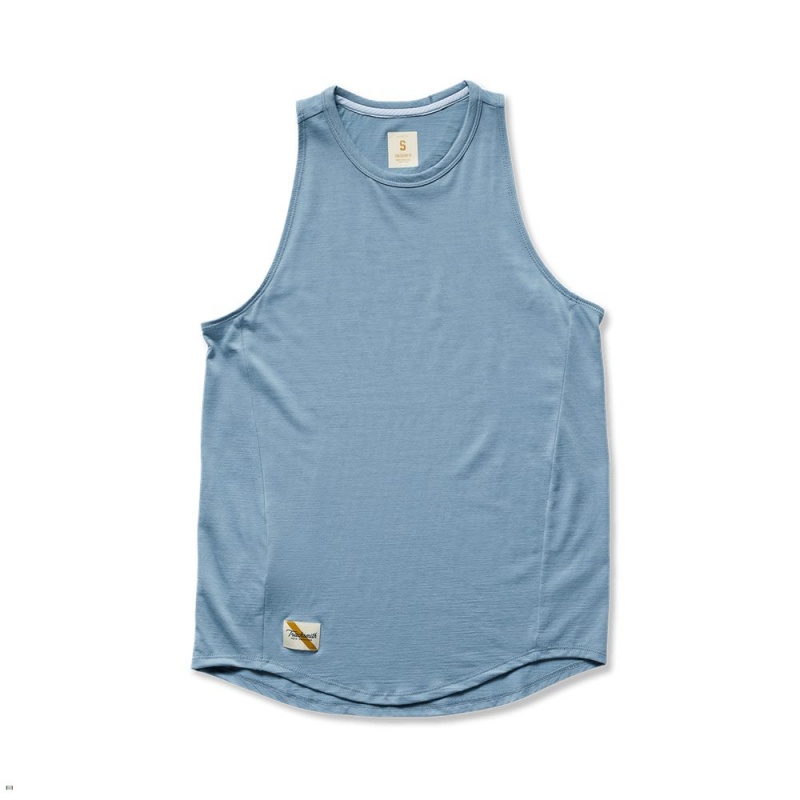 Tracksmith Harrier Women\'s Tank Stonewash NZ | 62103MZBO