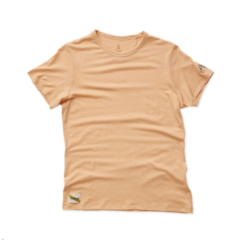 Tracksmith Harrier Women\'s Tee Peach NZ | 72631EZRN