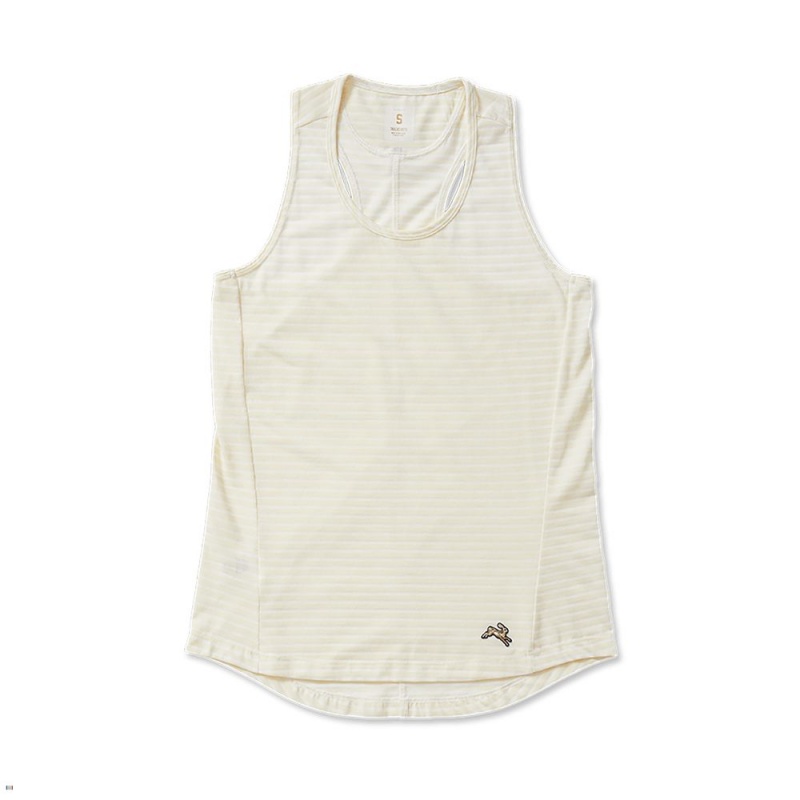 Tracksmith Horizon Women\'s Tank Dawn/Eggshell NZ | 80362MFED