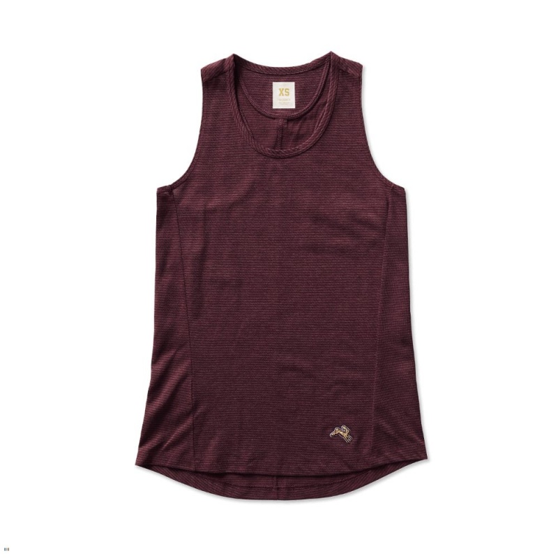 Tracksmith Horizon Women\'s Tank Wine NZ | 24193OXCQ