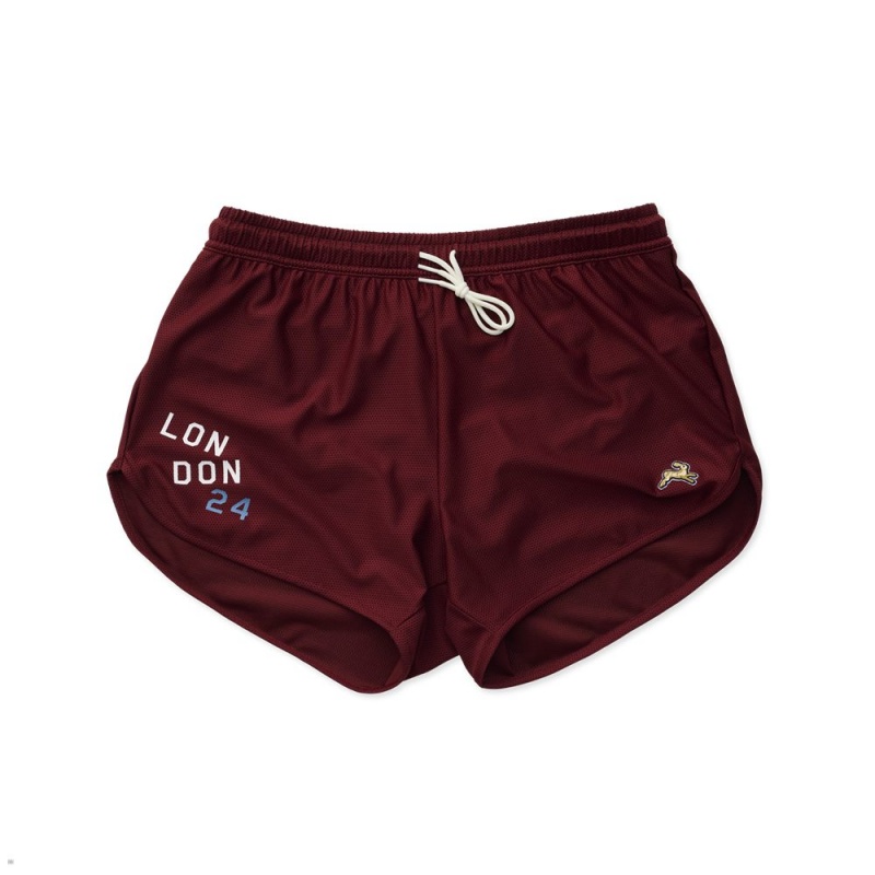 Tracksmith London Men\'s Shorts Berry NZ | 26490CSGY