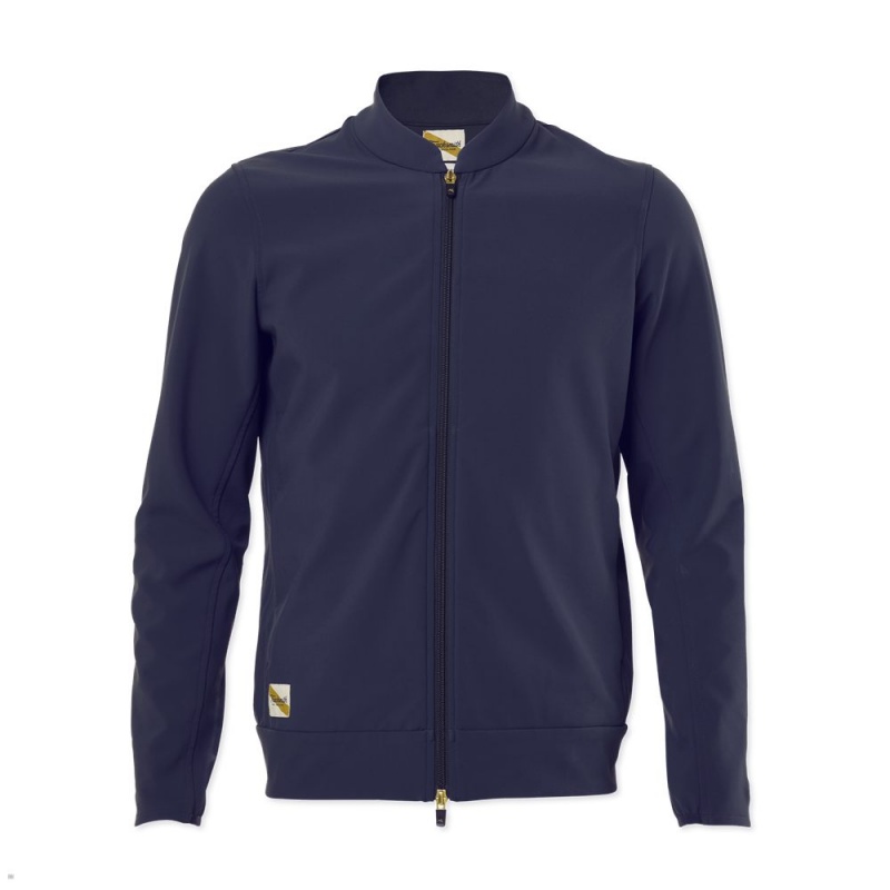 Tracksmith Nor\'Easter Men\'s Jacket Navy NZ | 26489KJAF