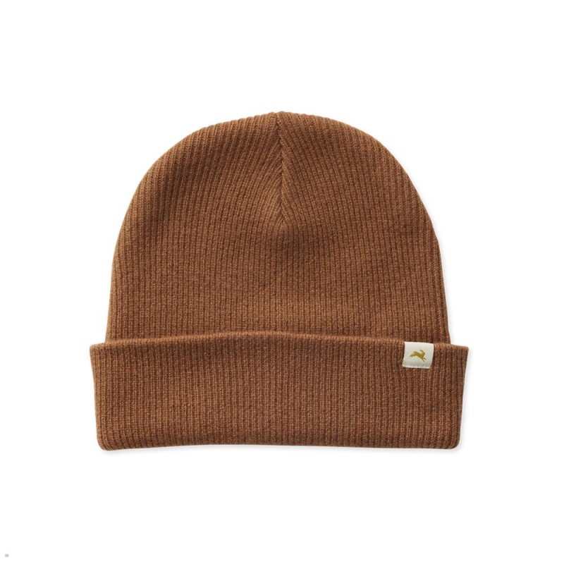 Tracksmith Prospect Beanie Pecan NZ | 85463NJGO