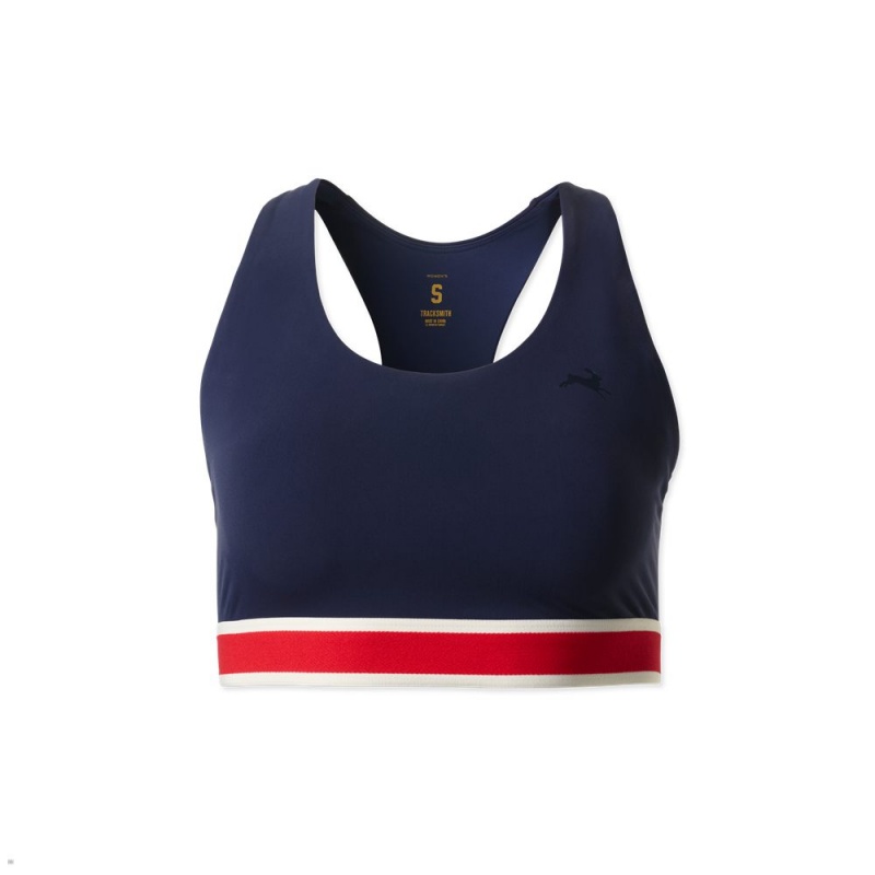 Tracksmith Run Women\'s Bra Navy NZ | 50742IEDM