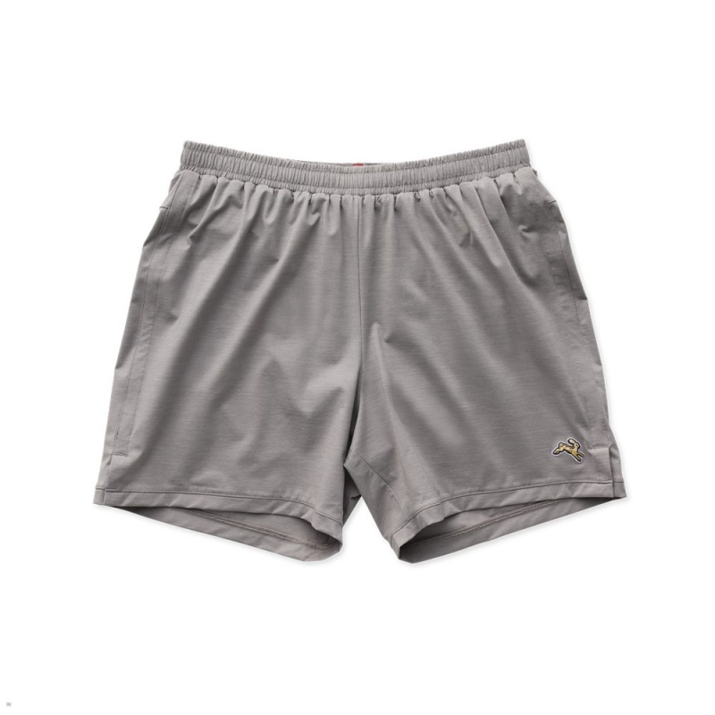 Tracksmith Session Men\'s Shorts Grey NZ | 51736VCJI