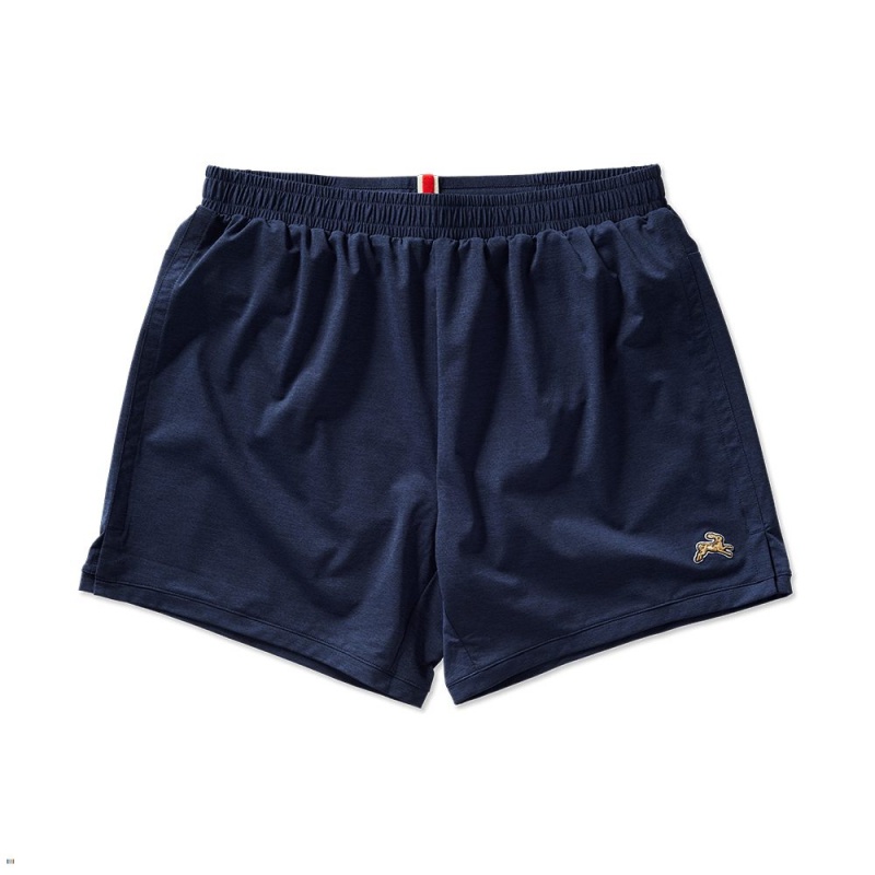 Tracksmith Session Men\'s Shorts Navy NZ | 62758UGNL