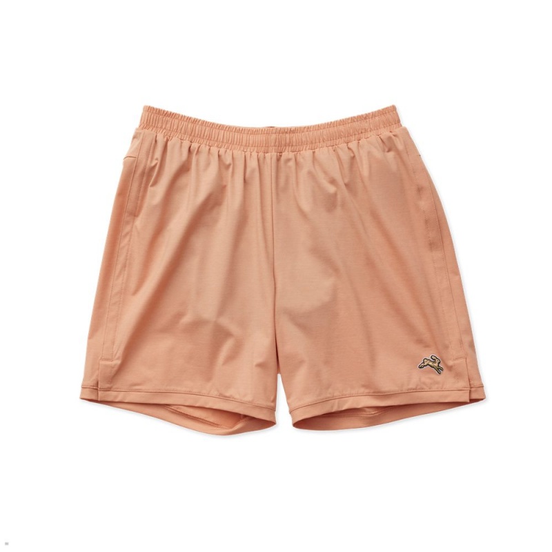 Tracksmith Session Men\'s Shorts Orange NZ | 69048METY