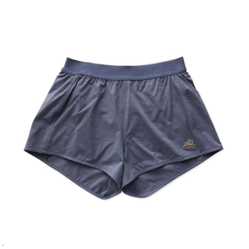 Tracksmith Session Speed Women\'s Shorts Stone Gray NZ | 57690OUEW