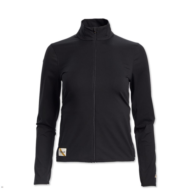 Tracksmith Session Women\'s Jacket Black NZ | 21058PRAL