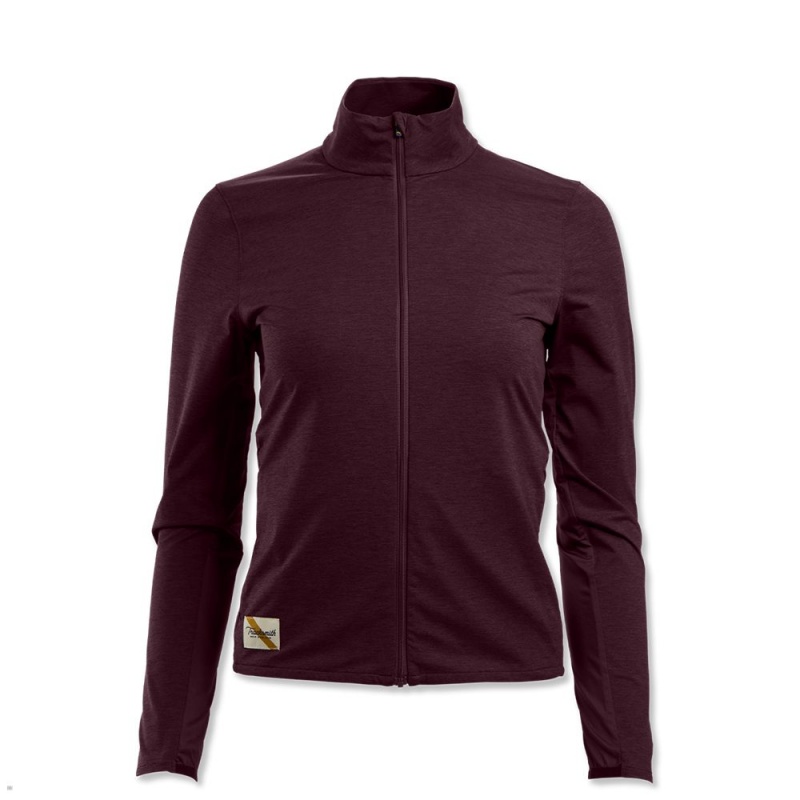 Tracksmith Session Women\'s Jacket Wine NZ | 91570SJWO