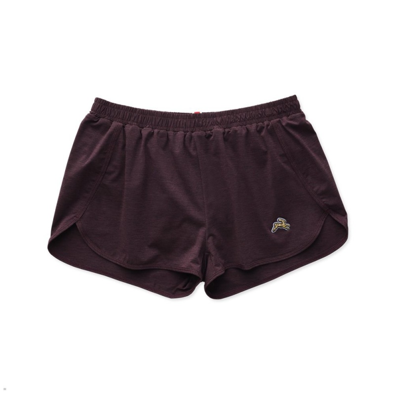 Tracksmith Session Women\'s Shorts Dark Aubergine Heather NZ | 32641ZCQD