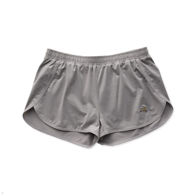 Tracksmith Session Women\'s Shorts Frost Gray NZ | 92365GNQX