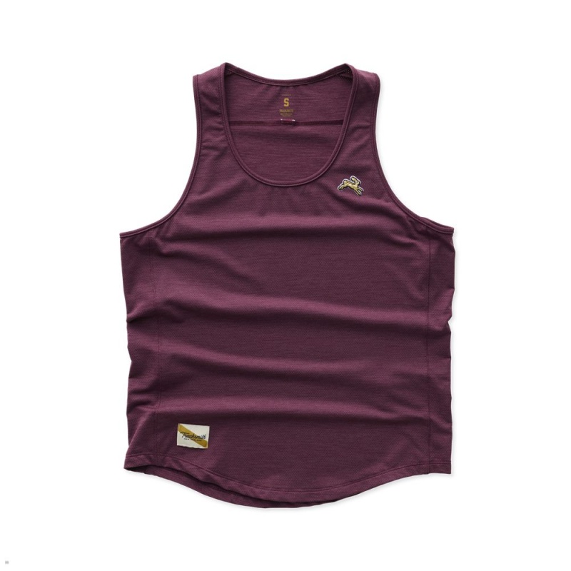 Tracksmith Session Women\'s Tank Aubergine NZ | 69470BNUR