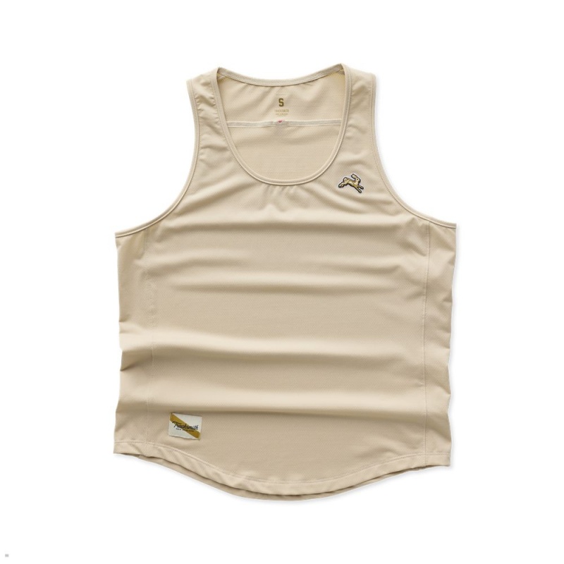 Tracksmith Session Women\'s Tank Cement NZ | 39405VYKN