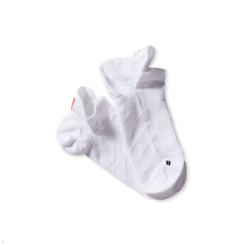 Tracksmith Speed No Show Sock White NZ | 45372WZSC