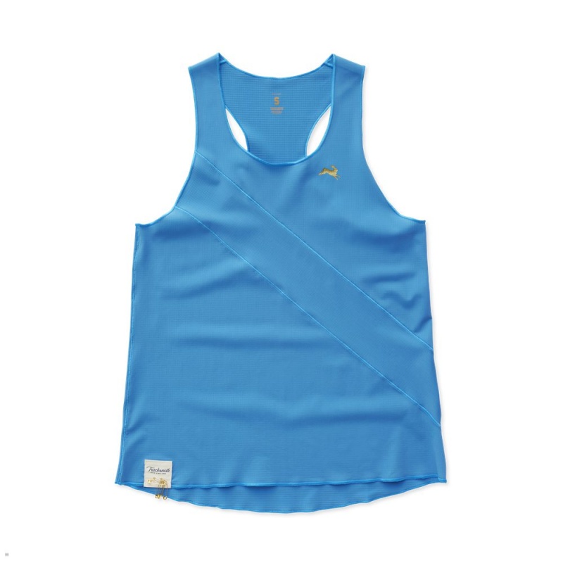 Tracksmith Strata 2023 Women\'s Singlet Ocean NZ | 25816WPRI