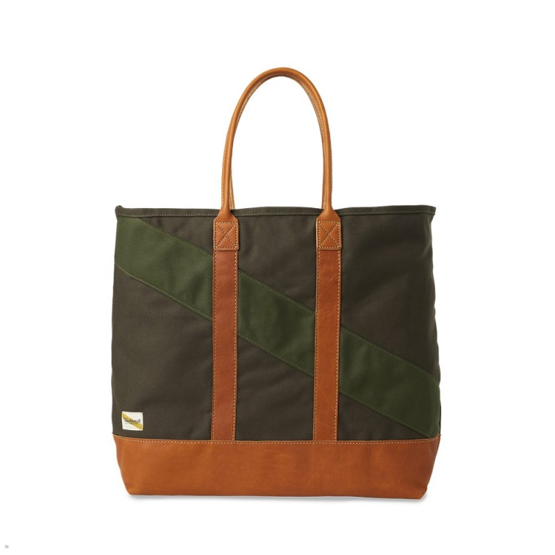 Tracksmith Tote Bags Olive/Forest NZ | 71408UGFZ