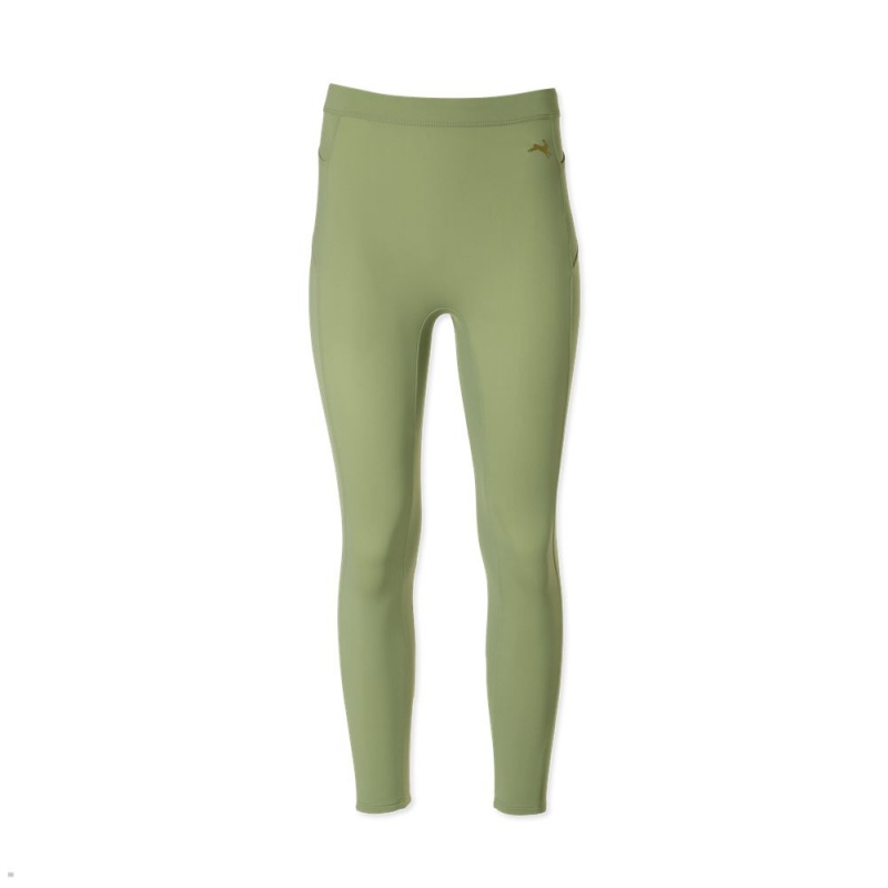 Tracksmith Turnover Crop Women\'s Tights Loden NZ | 48059UTIW