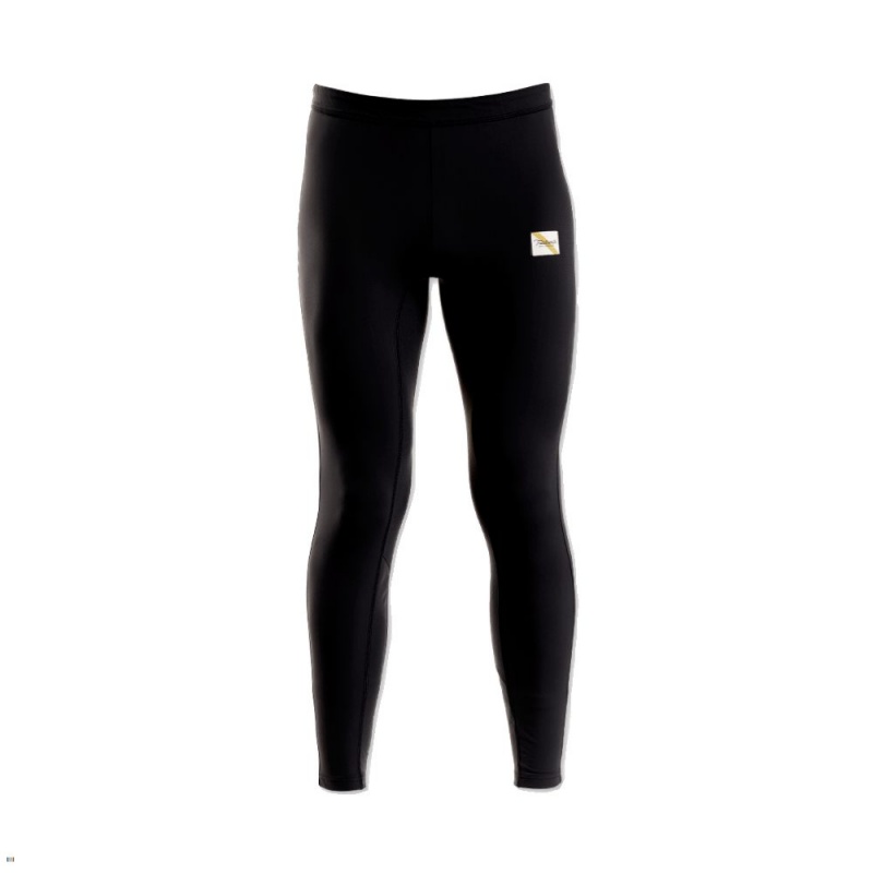 Tracksmith Turnover Men\'s Tights Black NZ | 61875XEPT