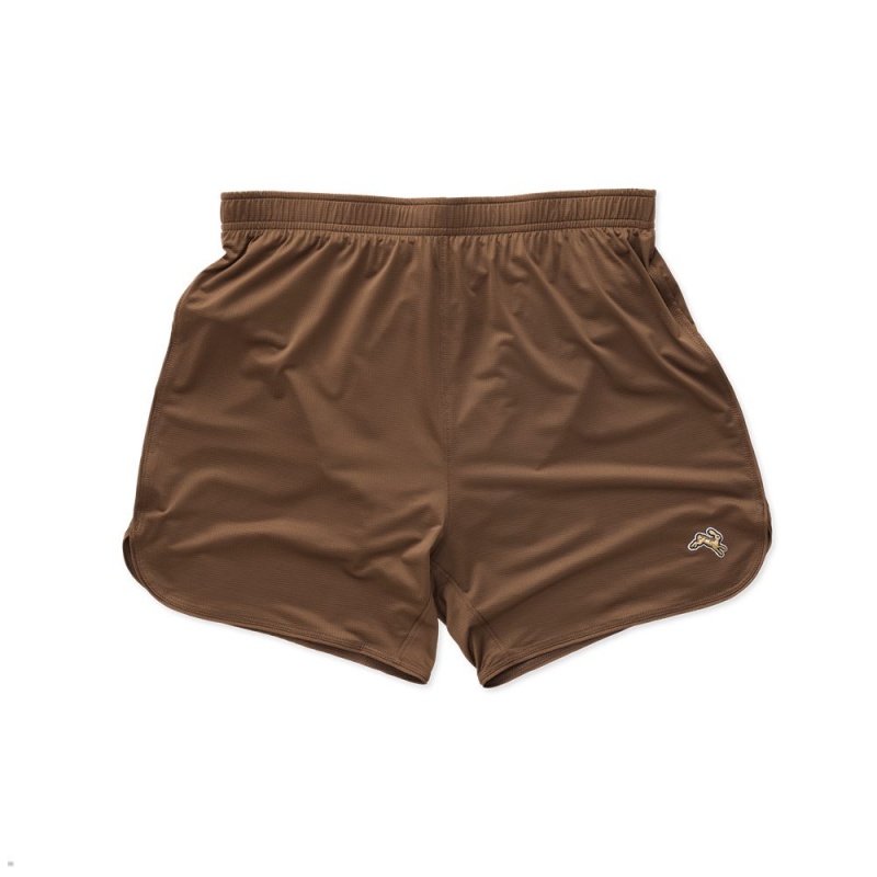 Tracksmith Twilight Men\'s Shorts Brown NZ | 59367CVJX