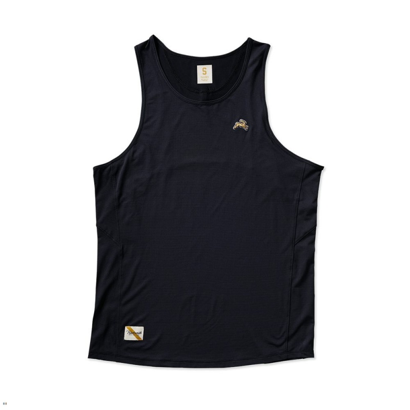 Tracksmith Twilight Men\'s Tank Black NZ | 45160HTYD