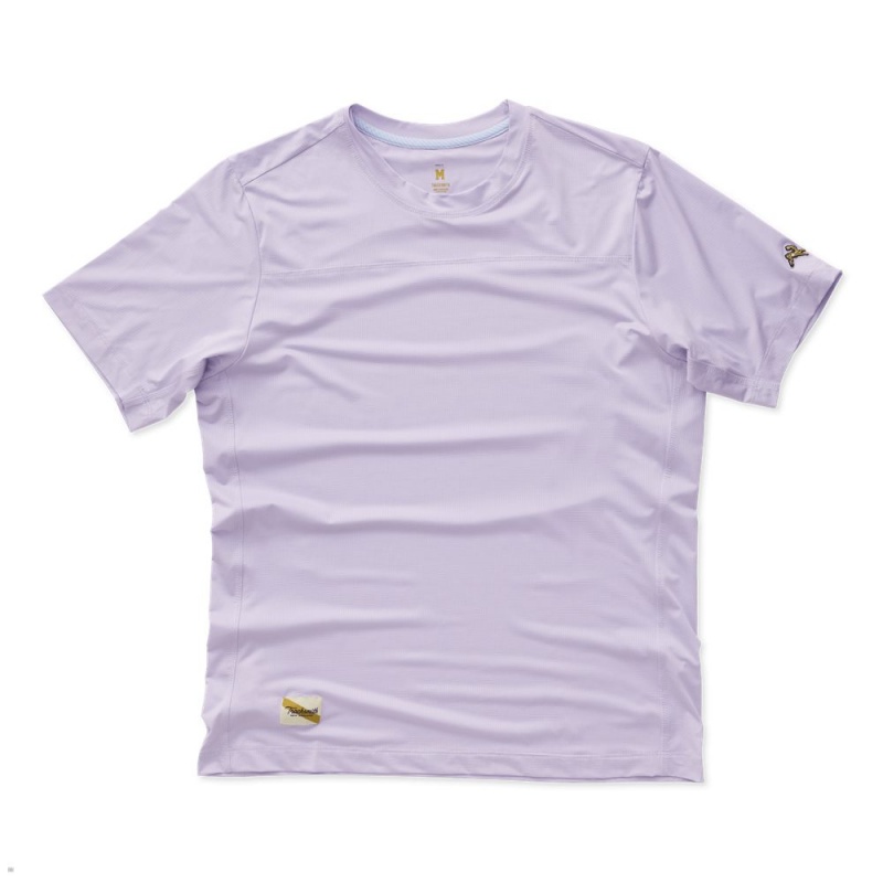 Tracksmith Twilight Men\'s Tee Lilac NZ | 37564CUDN