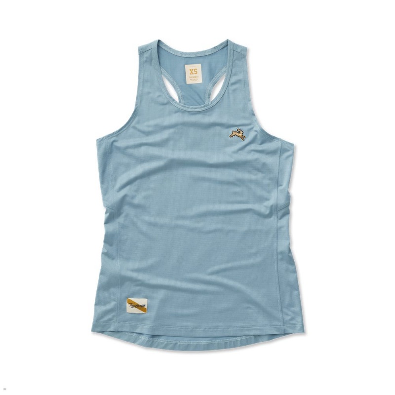 Tracksmith Twilight Women\'s Tank Stonewash NZ | 37451DJZM