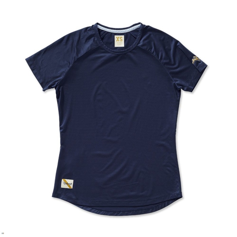 Tracksmith Twilight Women\'s Tee Navy NZ | 08964VILF