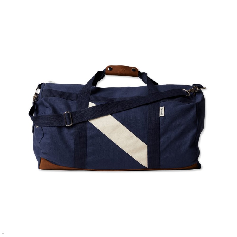 Tracksmith Weekend Duffel Bags Blue NZ | 87102QTEO