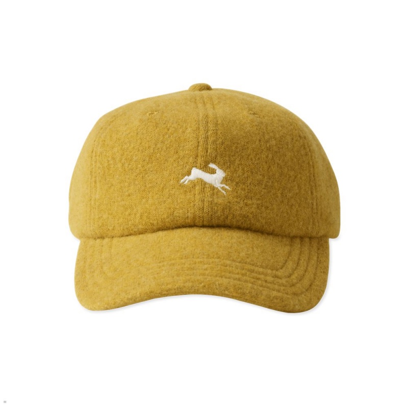 Tracksmith Wool Hats Yellow NZ | 78625PWHJ